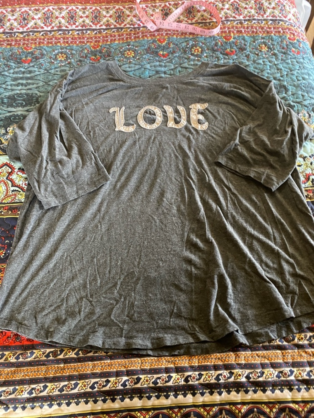 torrid Gray Graphic Tunic Top size 4